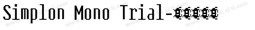 Simplon Mono Trial字体转换